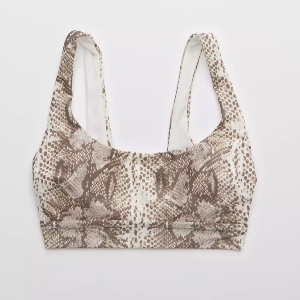 American Eagle snakeskin bikini top